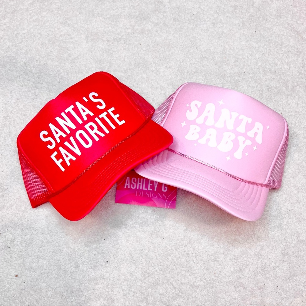 Santa’s Favorite Trucker Hat Red